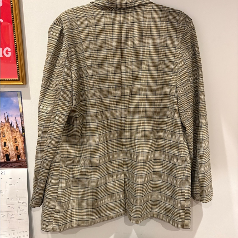 BB Dakota Plaid Blazer - Black and Tan - Picture 3 of 4